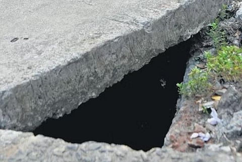 An open drain image used for representational purpose only. (Photo| Express)