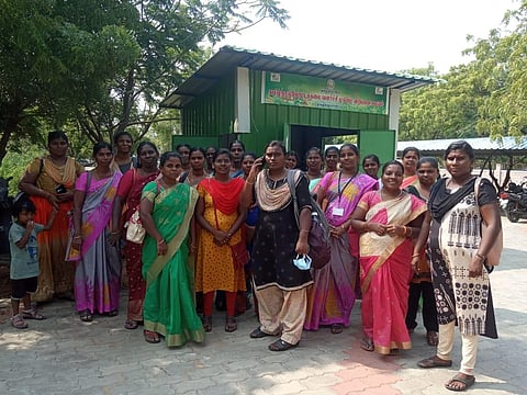 Representational image: The Women Health Volunteers (WHV) of Makkalai Thedi Maruthuvamanai scheme at collectorate | Express