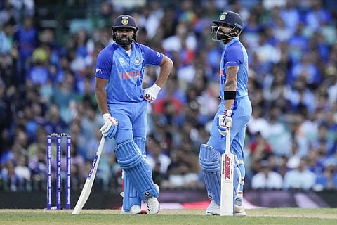 India now has a chance of winning another Olympic medal though it may be too late for Rohit Sharma and Virat Kohli (Photo | AP)