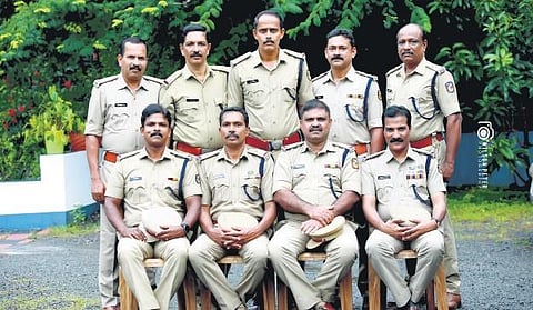 (Sitting) Vinodkumar P, Raphy Ahammed M A, Baby George, Manojkumar K,  (Standing): Sunilkumar C, Mathew Jose, Jayarajan K, Reji Skaria, Rajasekar C K