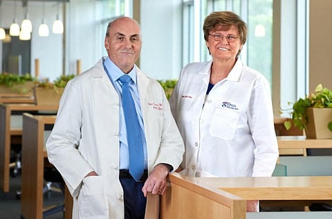 US physician-scientist Drew Weissman along with his long time collaborator Katalin Kariko of Hungary. (Photo | AFP)