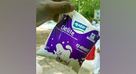 Aavin Delite milk. (Photo | Express)