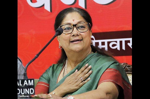 FILE - Rajasthan CM Vasundhara Raje (Photo | PTI)