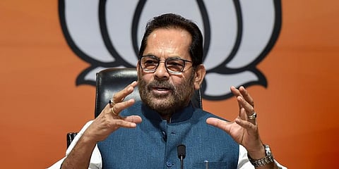 Senior BJP leader Mukhtar Abbas Naqvi. (File photo)