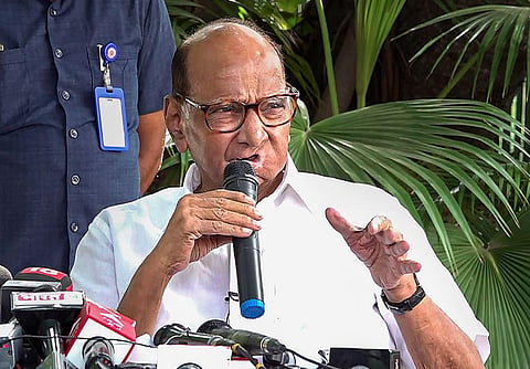 FILE - NCP chief Sharad Pawar. (Photo | PTI) 