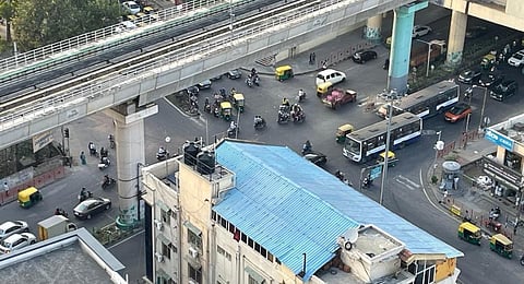 The flyover was planned long ago to bring relief to residents, but no work has begun yet | Picture shared by reader AH Kesari Prasad