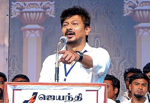 DMK youth wing secretary and Tamil Nadu Youth Welfare and Sports Development Minister Udhayanidhi Stalin. (Photo | ANI)