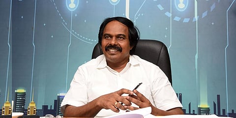 Minister for Milk and Dairy Development T Mano Thangaraj. (Photo | R Satish Babu, EPS)