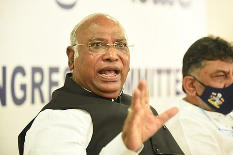 Congress president Mallikarjun Kharge. (File Photo | Nagaraja Gadekal, EPS)