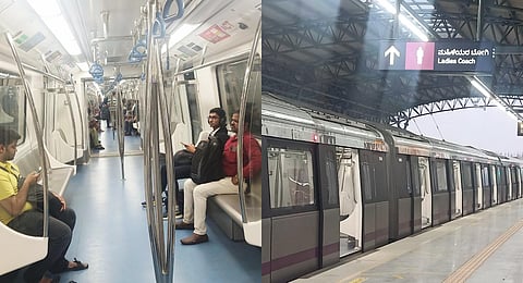 Bengaluru metro's new lines opens to public .(Photos | S Lalitha )