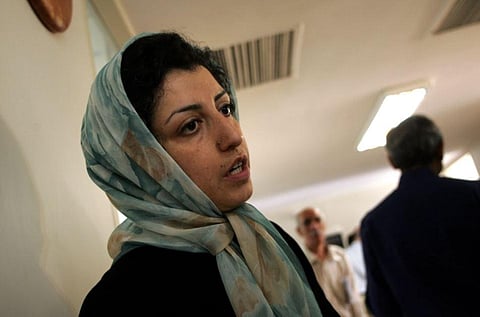 Nobel Peace prize winner Iranian human rights campaigner Narges Mohammadi. (Photo | AFP)