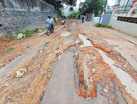 Byroad linking Model School Junction and Kerala Cricket Association headquarters