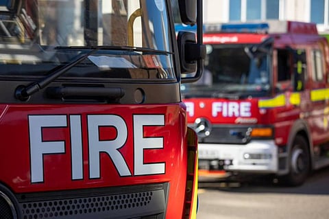 The London fire brigade on the scene as shared by the officials on X. (Courtesy | @LondonFire)