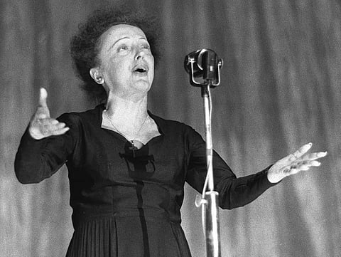 Edith Piaf on stage at the Paris Olympia on December 30, 1960. (Photo | AFP)