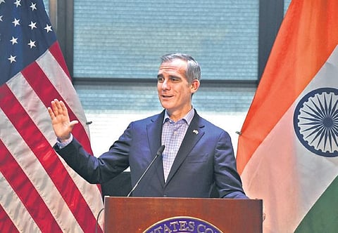 FILE - US Ambassador to India Eric Garcetti. (Express Photo  | Vinay Madapu, EPS)