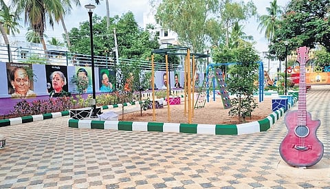 The SP Balasubrahmanyam Memorial Musical Park in Kurnool | Express