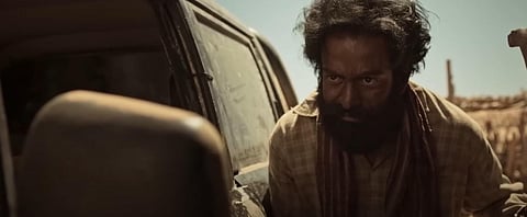 YouTube screengrab from the trailer of Aadujeevitham (Goatlife) starring Prithviraj in the lead.