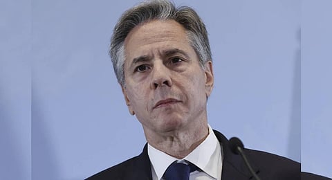 US Secretary of State Antony Blinken attends a press conference, in Tel Aviv, Israel, Friday, Nov. 3, 2023. (Photo | AP)