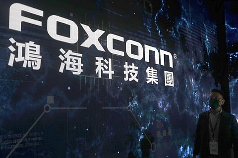 The Foxconn logo (File photo |AP)