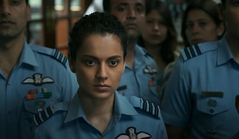 Kangana Ranaut in Tejas.  (Videograb)