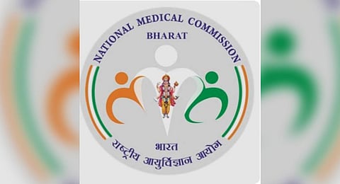 A new logo of the National Medical Commission (NMC). (Photo | Twitter)