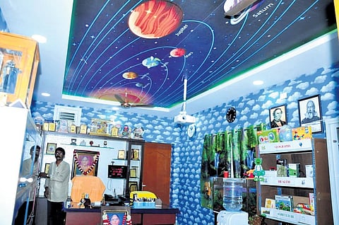 Science Corner on the first floor of AV Sudhakar's house