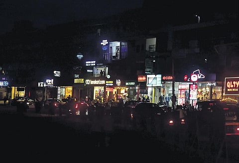 Shops were closed down in Kakkanad on Sunday as a measure to control the drug trade at night. (Photo | A Sanesh)