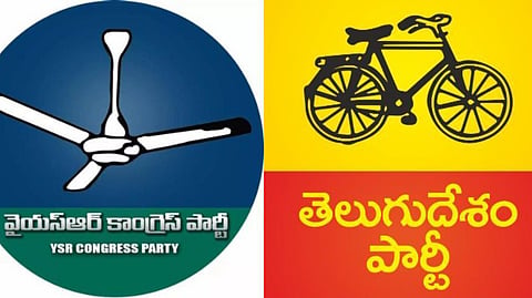 YSRC, TDP party symbols used for representation.