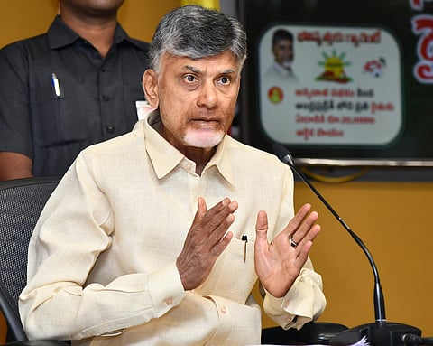 Former Andhra Pradesh Chief Minister N Chandrababu Naidu. (File photo)