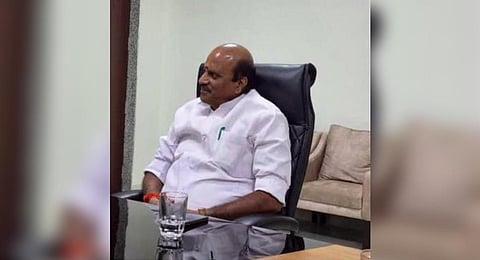 Puducherry's Minister of Public Works, K Lakshminarayanan.