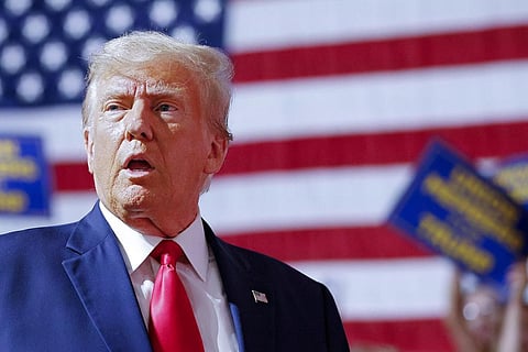 FILE - Former US President and Republican frontrunner for 2024 Donald Trump (Photo | AP)