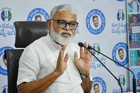 Minister for Water Resources Ambati Rambabu. (Photo | Prasant Madugula)