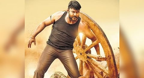 Darshan in a still from Kaatera