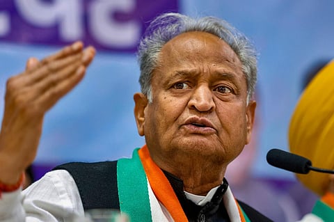 Former Rajasthan Chief Minister Ashok Gehlot. (File photo | PTI)