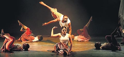 A still from the dance production.