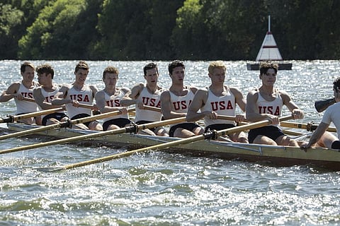 A scene from 'The Boys in the Boat.' (Photo | AP)