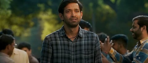 YouTube screengrab from the trailer of Vidhu Vinod Chopra's recently released film 12th Fail, starring Vikrant Massey.