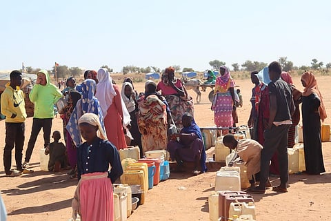 Refugees fleeing the conflict in Sudan. (Photo | AFP)
