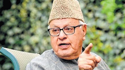 National Conference president Farooq Abdullah.
