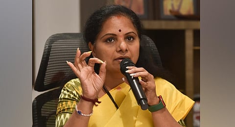 Bharat Rashtra Samithi MLC Kalvakuntla Kavitha. (Photo | Express)