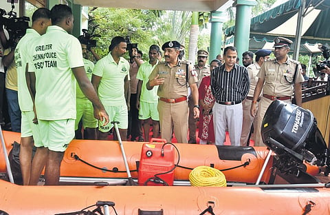 The fishing boats berthed at Kodiyakarai shore ahead of approach of Cyclone Michaung | Express