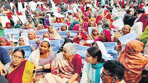 Against govt atrocities towards Dalits...