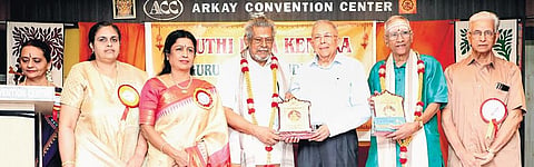 Delhi Ganesh and Mannargudi Easwaran were presented with the awards this year.