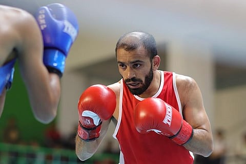 Amit Panghal was one of the gold medalists during the recently-held national boxing championships in Shillong. (Photo I BFI)