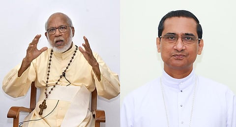 Cardinal George Alencherry (L) , Mar Sebastian Vaniyapurackal.
