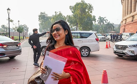 TMC MP Mahua Moitra at Parliament. (PTI)