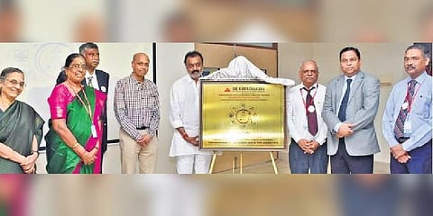 The chancellor VR Venkataachalam unveiled a plaque to commemorate the silver jubilee of the genetics department.