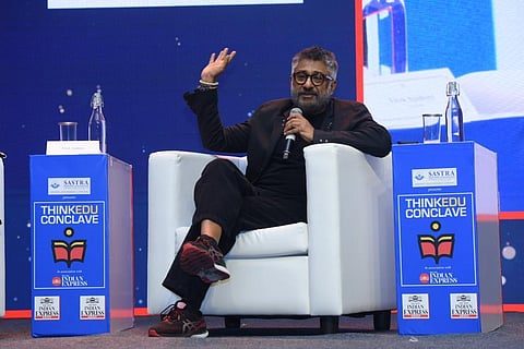 Film maker Vivek Agnihotrispeaks at TNIE's ThinkEdu conclave in chennai, Feb.9, 2023. (Photo | R Satish babu, EPS)