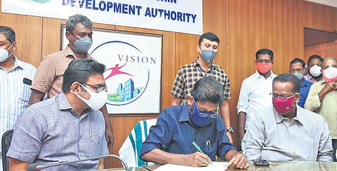 GCDA chairman K Chandran Pillai, who released a 2022-23 report, added that “the development of these projects is at different stages”. (Photo | EPS)