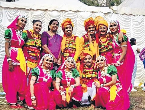 The St Teresa’s group dance team that won the first prize